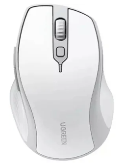 Мышь беспроводная UGREEN MU101 Ergonomic Wireless Mouse White-Grey
