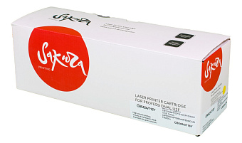 Картридж лазерный Sakura  SACB542A/716Y (CB541A/716Y) для HP, Canon, желтый