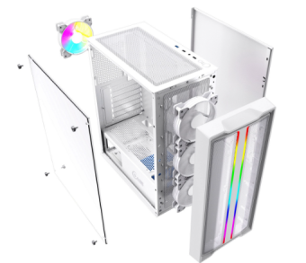 Корпус Powercase Mistral Evo ARGB ATX White