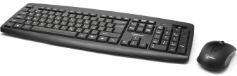 Комплект беспроводной (клавиатура+мышь) Gembird KBS-8000 Wireless USB Black