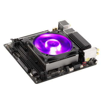 Кулер для процессора Cooler Master MasterAir G200P (4-pin, 1200/1151/AM4, 28 дБ, 800-2600об/мин, RGB, lowprofile)