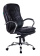Кресло Бюрократ T-9950/BLACK-PU (эко.кожа. кожа, мех. качания, крест. металл хром) Черный
