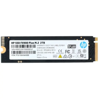 Накопитель SSD M.2 2Tb HP FX900 Plus Series (PCI-E 4.0 x4, 7100/6300 Мбайт/сек)