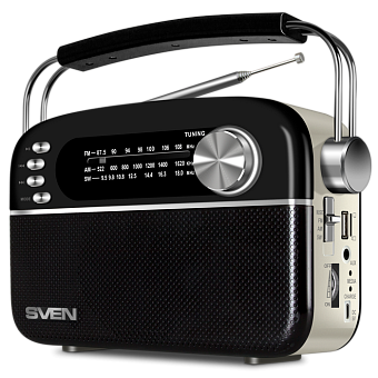 Радиоприемник Sven SRP-505 4W, чёрный