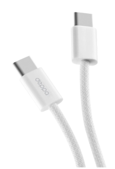 Кабель USB-C < - > USB-C, 3.0м, Deppa 100W, белый