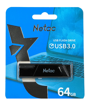 Флешка 64Gb Netac U336S USB3.0 пластиковая с защитой от записи