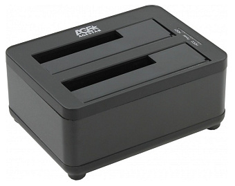 Док-станция AgeStar 3UBT8 (2*2.5"/3.5" HDD, clone, блок питания) Black