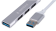 Разветвитель Gembird UHB-C206, USB3.0, 3xUSB2.0, кабель USB 10 см, серебристый