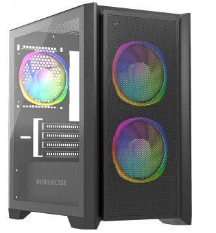 Корпус Powercase Alisio Micro Z3B ARGB mATX Bllack