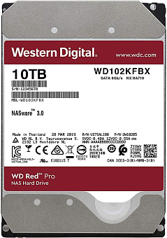 Жесткий диск SATA 10Tb WD Red Pro 7200rpm 256Mb SATA-3