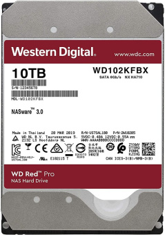 Жесткий диск SATA 10Tb WD Red Pro 7200rpm 256Mb SATA-3