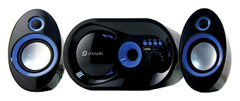 Акустическая система OKLICK OK-433 (2x4W+7W, питание от USB) black