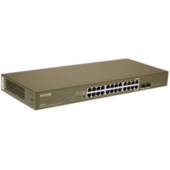 Коммутатор 24 port Tenda TEG1024F 1000 Мбит/с 2*SFP