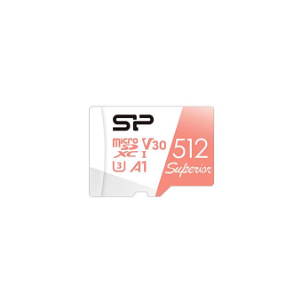 Карта памяти microSD 512Gb Silicon Power microSDXC Superior A1 Class 10 UHS-I U3