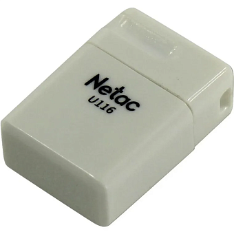 Флешка 128Gb Netac U116 USB3.0 миниатюрная пластиковая, белая