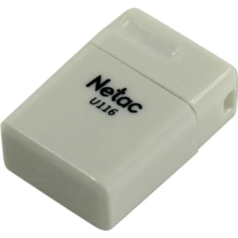 Флешка 128Gb Netac U116 USB3.0 миниатюрная пластиковая, белая