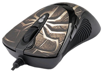 Мышь проводная A4Tech XL-747H 3600dpi Black-Brown