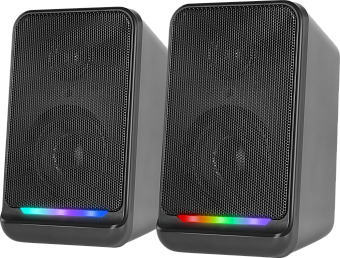 Акустическая система Defender SPK 120 (6W, подсветка, питание от USB) черный
