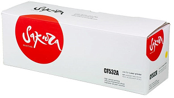 Картридж лазерный Sakura  SACF532A (CF532A) для HP M154, MFP M180, 181, желтый (есть ограничения по прошивке)