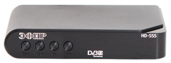 Тюнер TV Сигнал Эфир HD-555 DVB-T2, черный