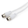 Кабель коаксиальный TV (m) < - > TV (f) 5.0m, Cablexpert, телевизионный, удлинительный, белый