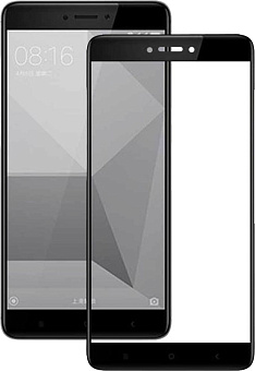 Защитное стекло для смартфона Xiaomi Redmi 5A - Full screen 2D черная рамка