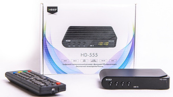 Тюнер TV Сигнал Эфир HD-555 DVB-T2, черный