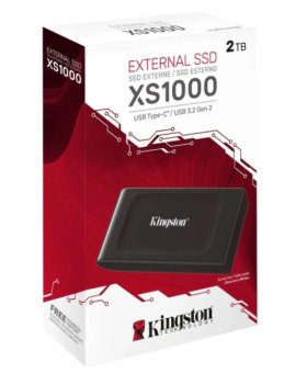 Внешний накопитель SSD 2Tb Kingston XS1000 Series USB3.2 Black
