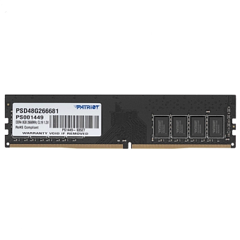 Модуль памяти DDR4 8Gb PC4-21300 2666MHz Patriot