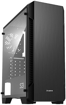 Корпус Zalman S3 TG (MidiTower, 2*USB2.0, 1*USB3.0, Tempered Glass, ATX, без БП) Black