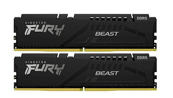 Модуль памяти DDR4 128Gb PC4-25600 3200MHz Kingston Fury Beast Black RGB, CL16 (Kit of 4)