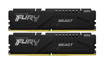 Модуль памяти DDR4 128Gb PC4-25600 3200MHz Kingston Fury Beast Black RGB, CL16 (Kit of 4)