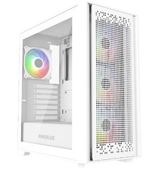Корпус Powercase ByteFlow ARGB ATX White