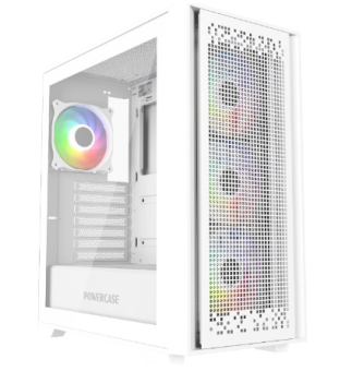 Корпус Powercase ByteFlow ARGB ATX White