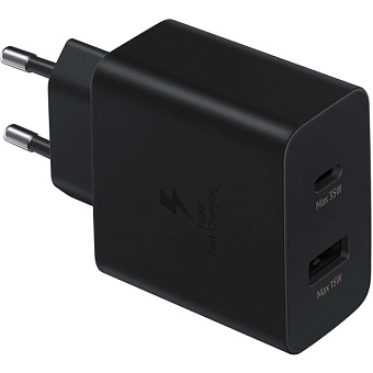 Сетевое зарядное устройство Samsung EP-TA220 35W USB-A USB-C Black