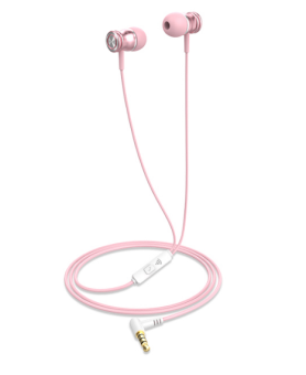 Наушники проводные Havit Wired earphone E303P Pink