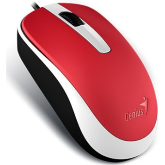 Мышь проводная Genius DX-120 (DX120) 1000dpi USB Red