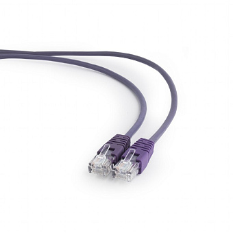 Кабель патч-корд Patch cord кат.5e  0.25м, Cablexpert, многожильный, фиолетовый