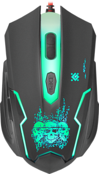 Мышь проводная Defender Skull GM-180L оптика Black