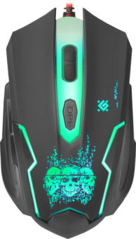 Мышь проводная Defender Skull GM-180L оптика Black