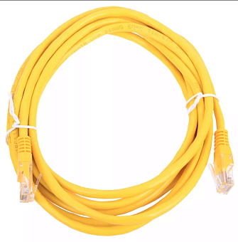 Кабель патч-корд Patch cord кат.5e  2.0м, Cablexpert, многожильный, желтый