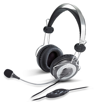 Наушники проводные Genius Headset HS-04SU jack 3.5 мм черный