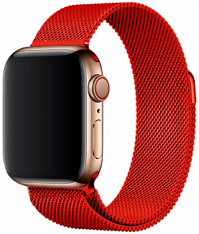 Ремешок Gurdini Milanese Loop Apple Watch 38/40/41mm Red