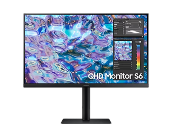 Монитор 27" Samsung LS27B610EQIXCI (IPS 2560x1440 5ms 75Hz DP HDMI) Black