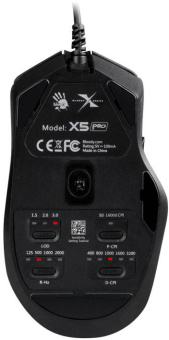 Мышь проводная A4Tech Bloody X5 Pro 16000dpi Black