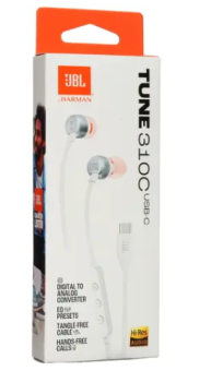 Наушники проводные JBL Tune 310C Type C White