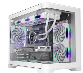 Корпус 1STPLAYER UVIEW UV6 mATX White