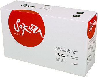 Картридж лазерный Sakura  SACF280X (CF280X) для HP LJ 400M, 401DN,M425, черный