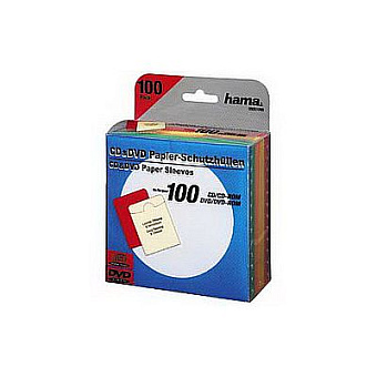 Конверты для CD HAMA бумажные цветные (100шт.)