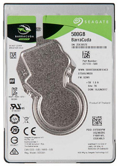 Жесткий диск_2.5" SATA 500Gb Seagate Barracuda Pro 7200rpm 128Mb SATA-3 (7mm)